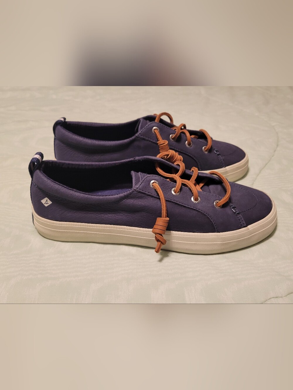 Sperry Crest Vibe Washable Leather Navy Blue Topsiders STS8400 NEW WITHOUT BOX - Picture 4 of 6